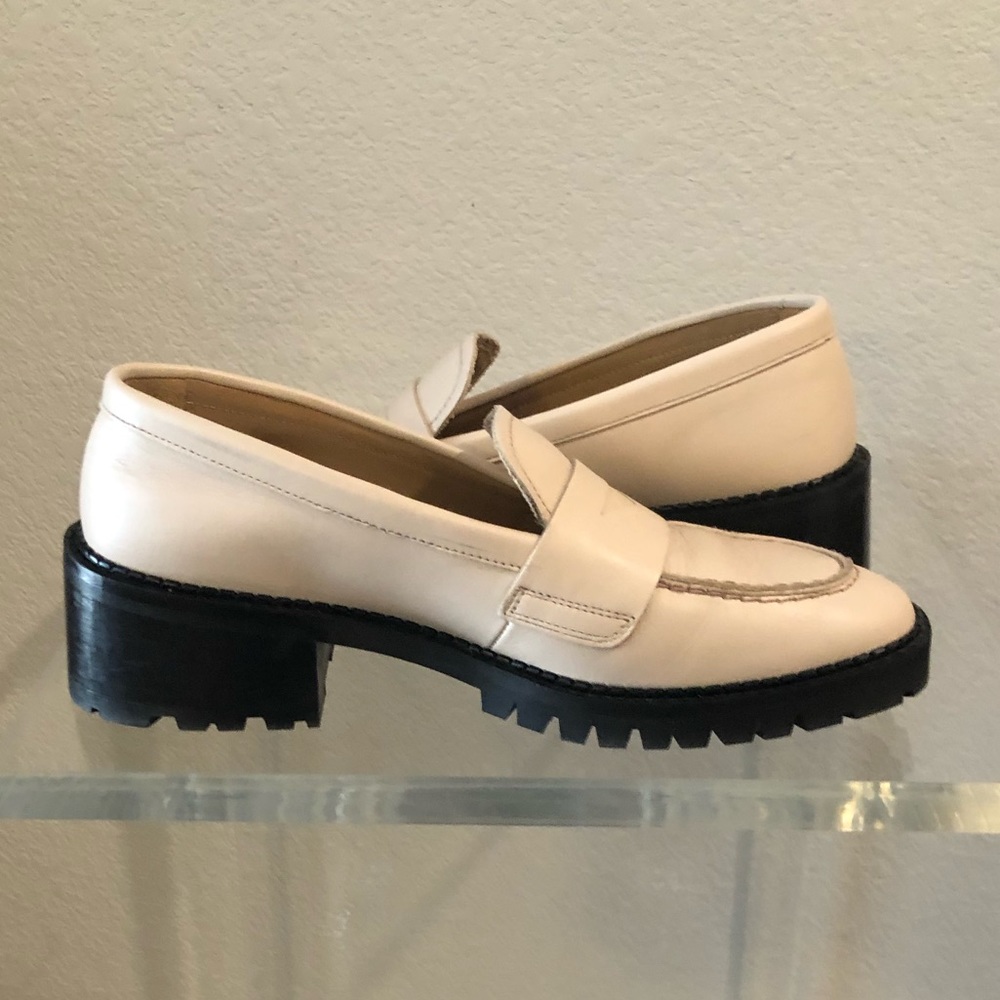 & Other Stories Heeled Leather Platform Loafers - Picture 8 of 12